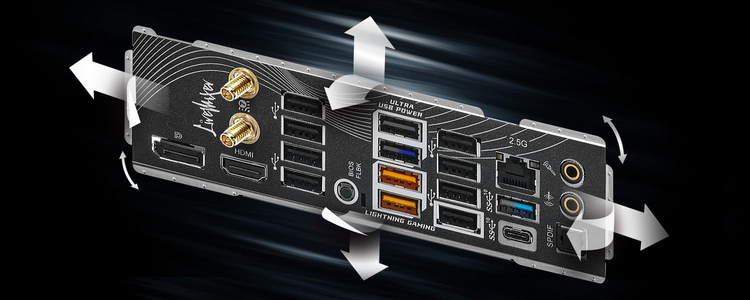 Flexible Integrated I/O Shield